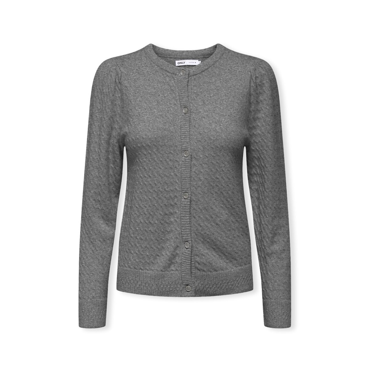 Only  Katia Life Knit - Medium Grey Melange  Šedá
