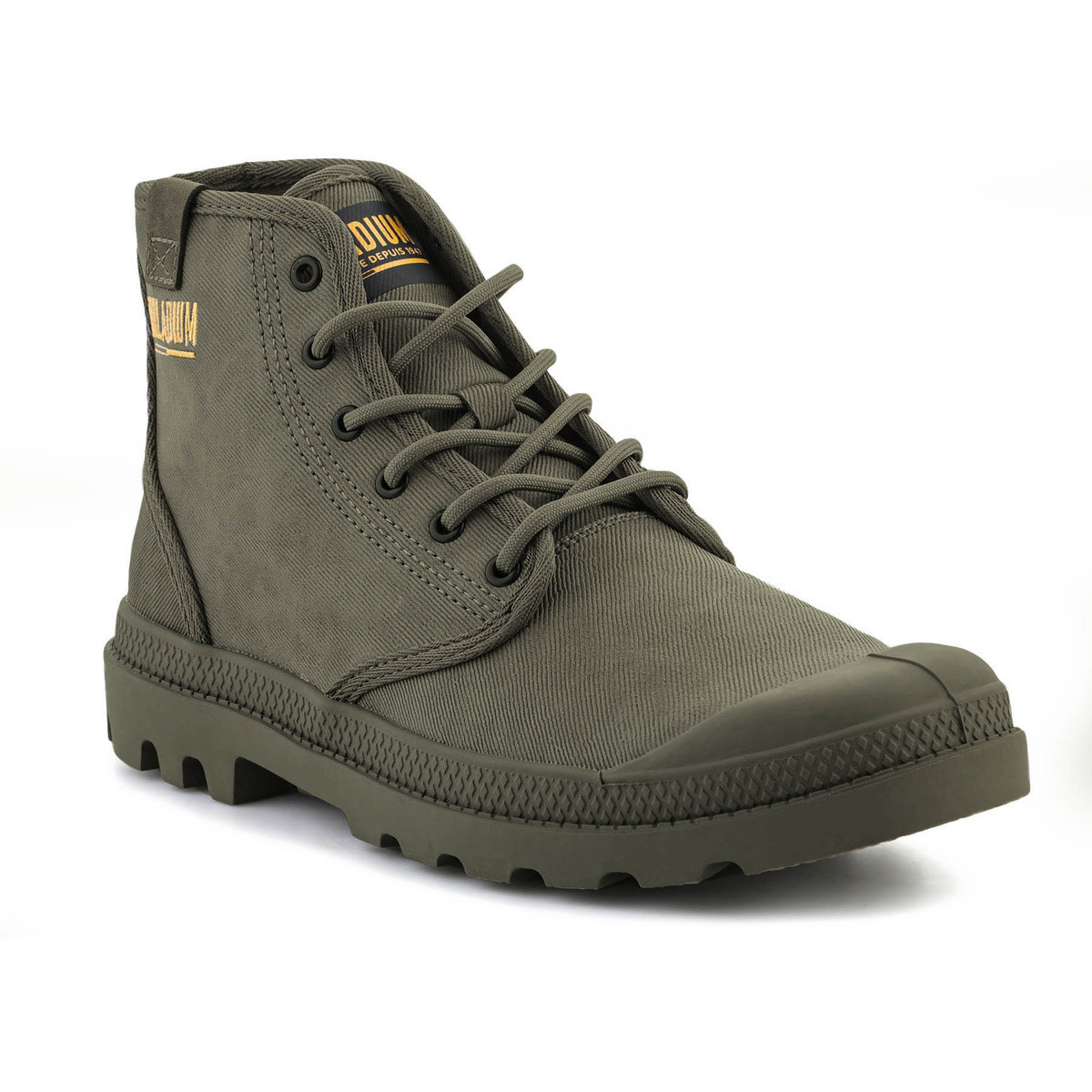 Palladium  PAMPA HI COATED 74375-377-M Dusky Green  Zelená