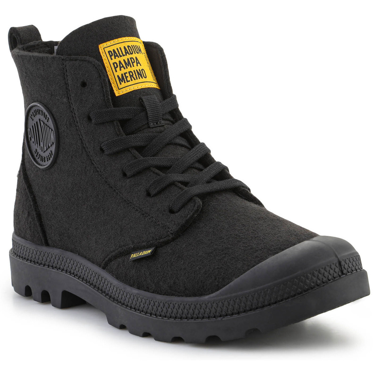 Palladium  Pampa Hi Merino 74377-008-M Black  Černá