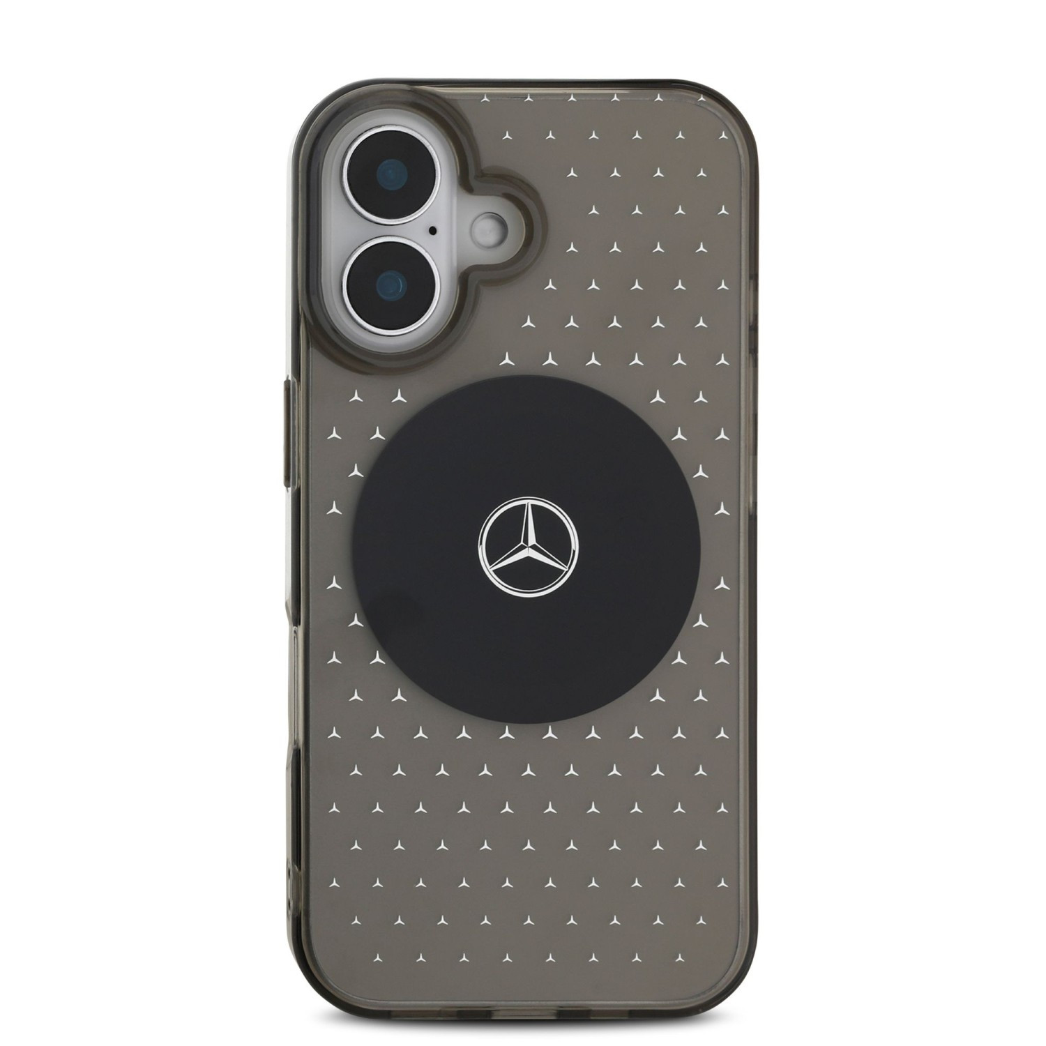 Zadní kryt Mercedes PC/TPU Star Pattern MagSafe pro Apple iPhone 16 Plus, černá