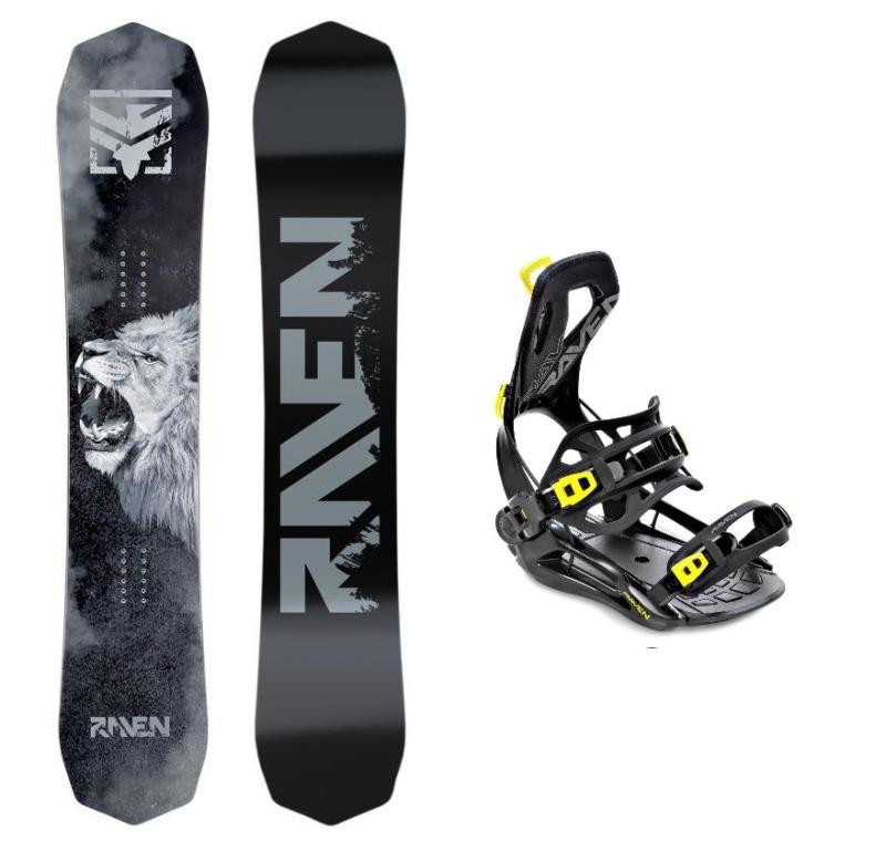 Raven Lion pánský snowboard + Raven RAGE Fastec FT360 black/lime vázání
