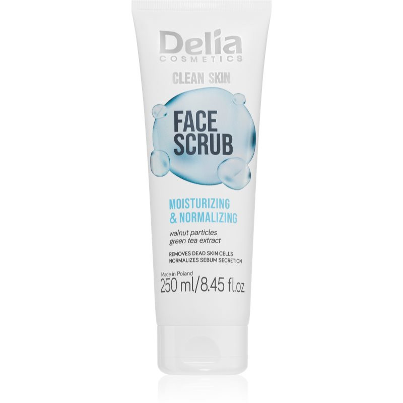 Delia Cosmetics Clean Skin hydratační pleťový peeling 250 ml