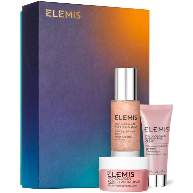 Elemis Pro-Collagen Skin Soothing Rose Trio dárková sada (pro hydrataci a vypnutí pokožky)