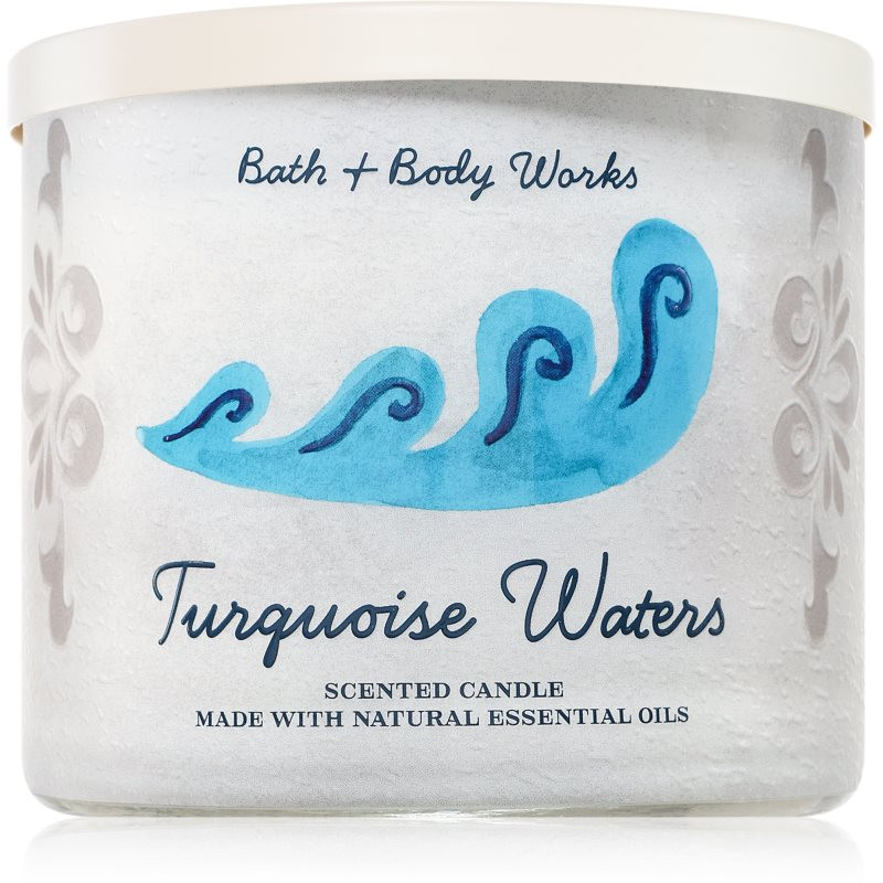 Bath & Body Works Turquoise Waters vonná svíčka 411 g