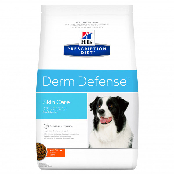 Hill's Prescription Diet Derm Defense s kuřecím - 12 kg