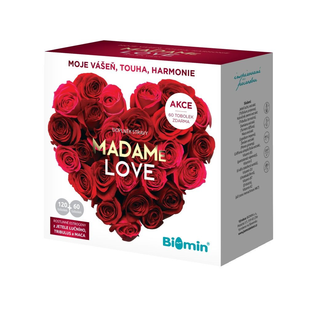 Biomin MADAMe LOVE 120 tobolek + 60 tobolek zdarma