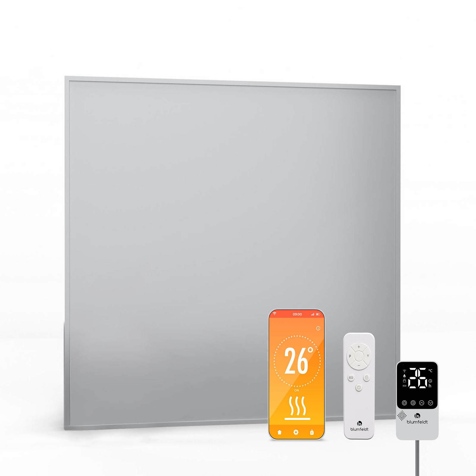 Blumfeldt RadiantSmart IR Heater | Infračervený ohřívač | Externí termostat | 360 W | Energetická účinnost