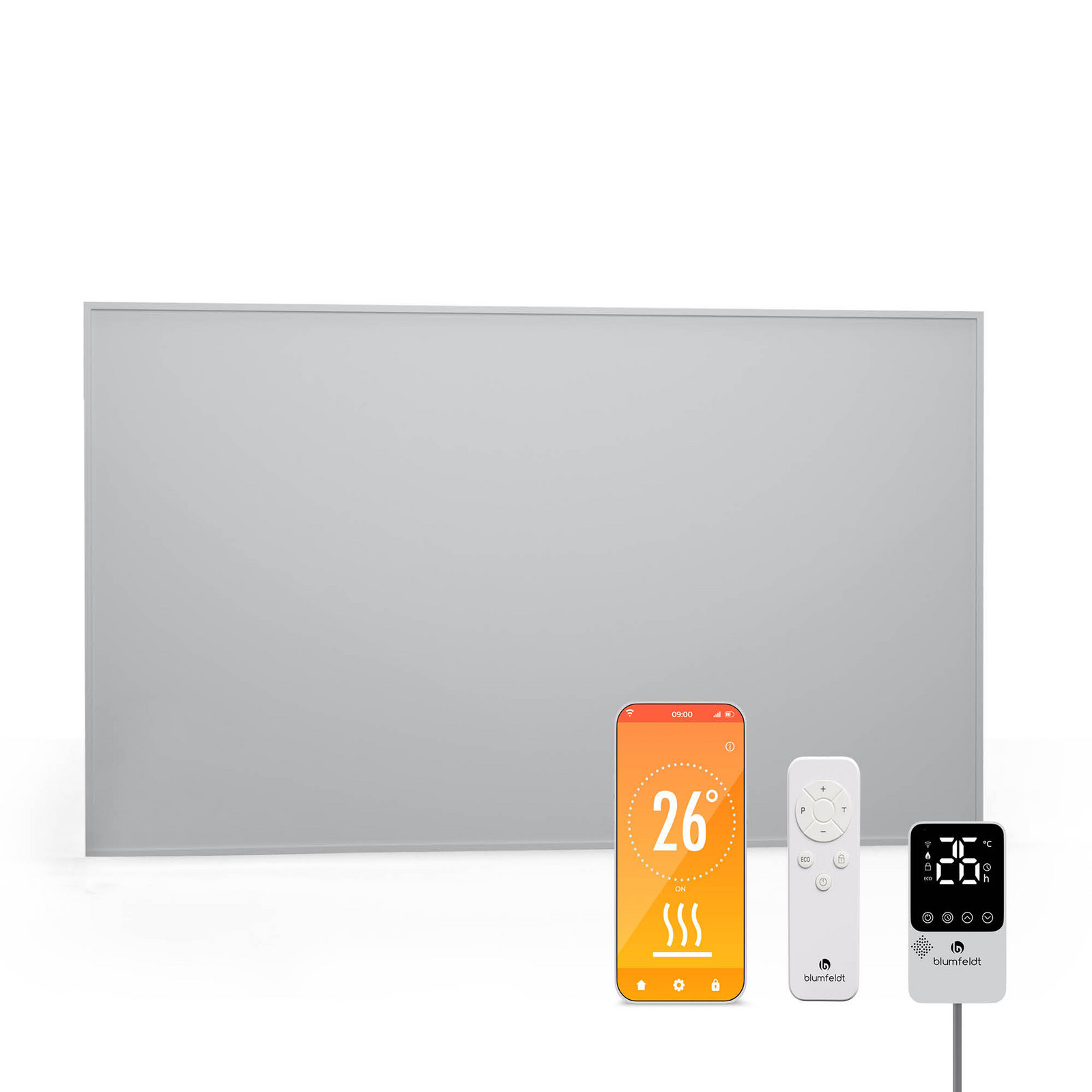 Blumfeldt RadiantSmart IR Heater | Infračervený ohřívač | Externí termostat | 600 W | Energetická účinnost