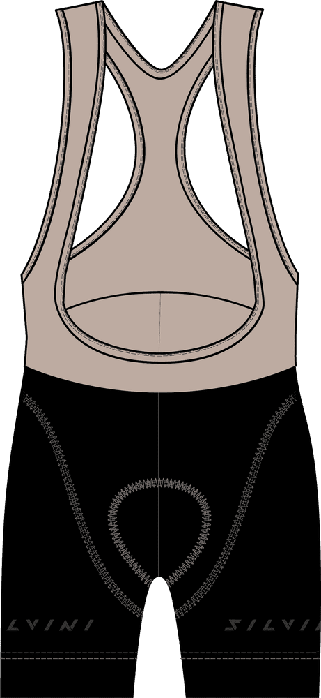 dámské cyklo kalhoty Suela BIB, black-cream - XS