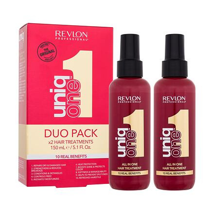 Revlon Professional Uniq One All In One Hair Treatment Duo Pack bezoplachová regenerační péče ve spreji 2x150 ml pro ženy