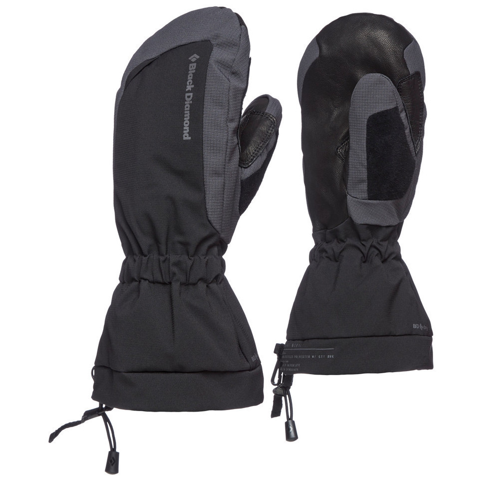 Lyžařské rukavice Black Diamond Glissade Mitts Velikost rukavic: L / Barva: černá