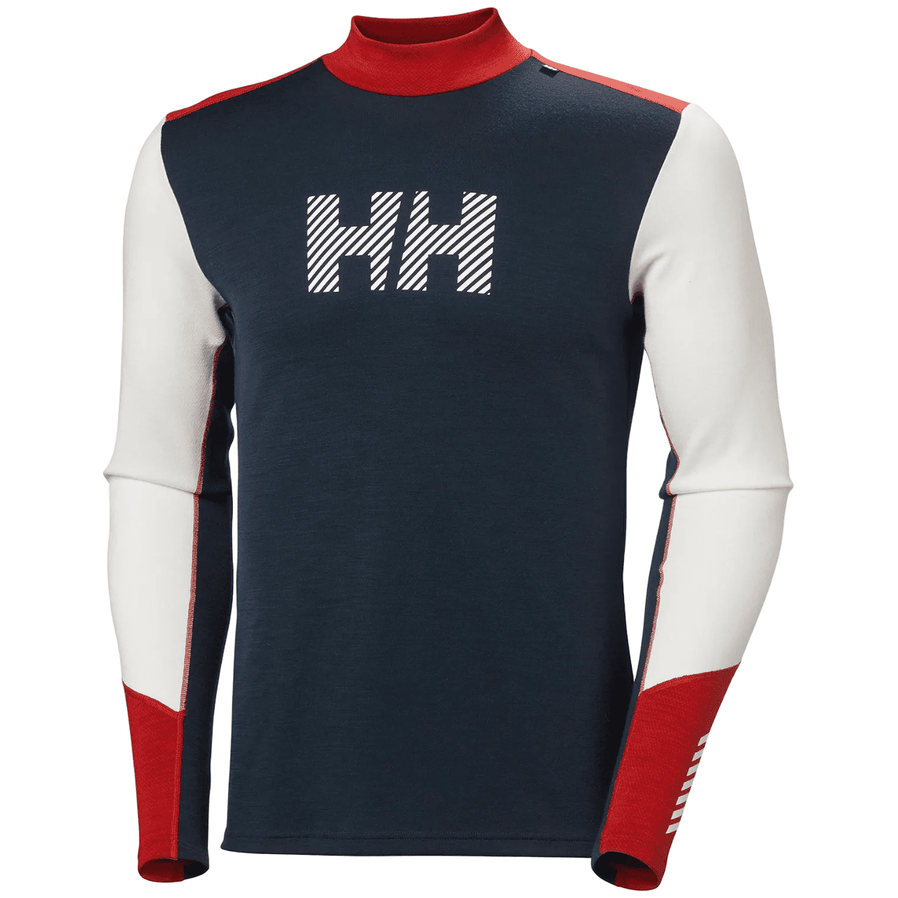 Pánské funkční triko Helly Hansen Lifa Merino Midw Logo Velikost: L / Barva: bílá/modrá