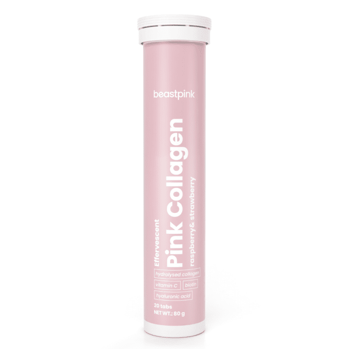 Šumivý Pink Collagen 20 tab. jahodová malina - BeastPink