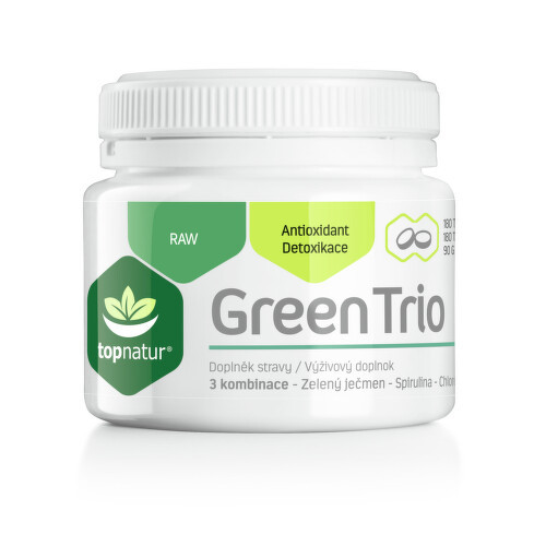 Green Trio Chlor.Spirul.Z.ječmen tbl.180 TOPNATUR - II. jakost