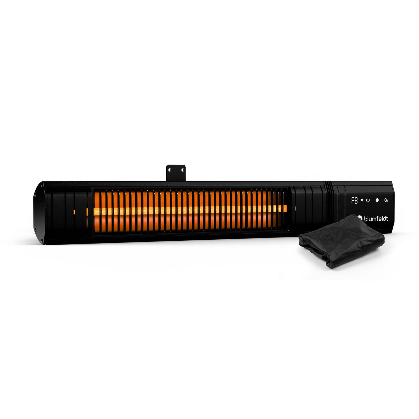 Blumfeldt Gold Bar Slim 2000 W sálavý ohřívač | 9 úrovní | funkce WiFi | dotykové ovládání | dálkový ovladač | IP 65