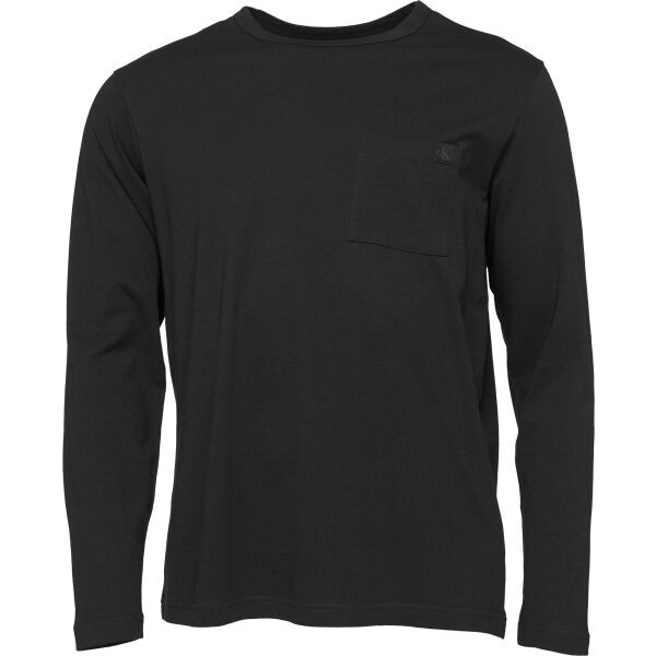 Calvin Klein L/S CREW NECK Pánské pyžamové triko, černá, velikost