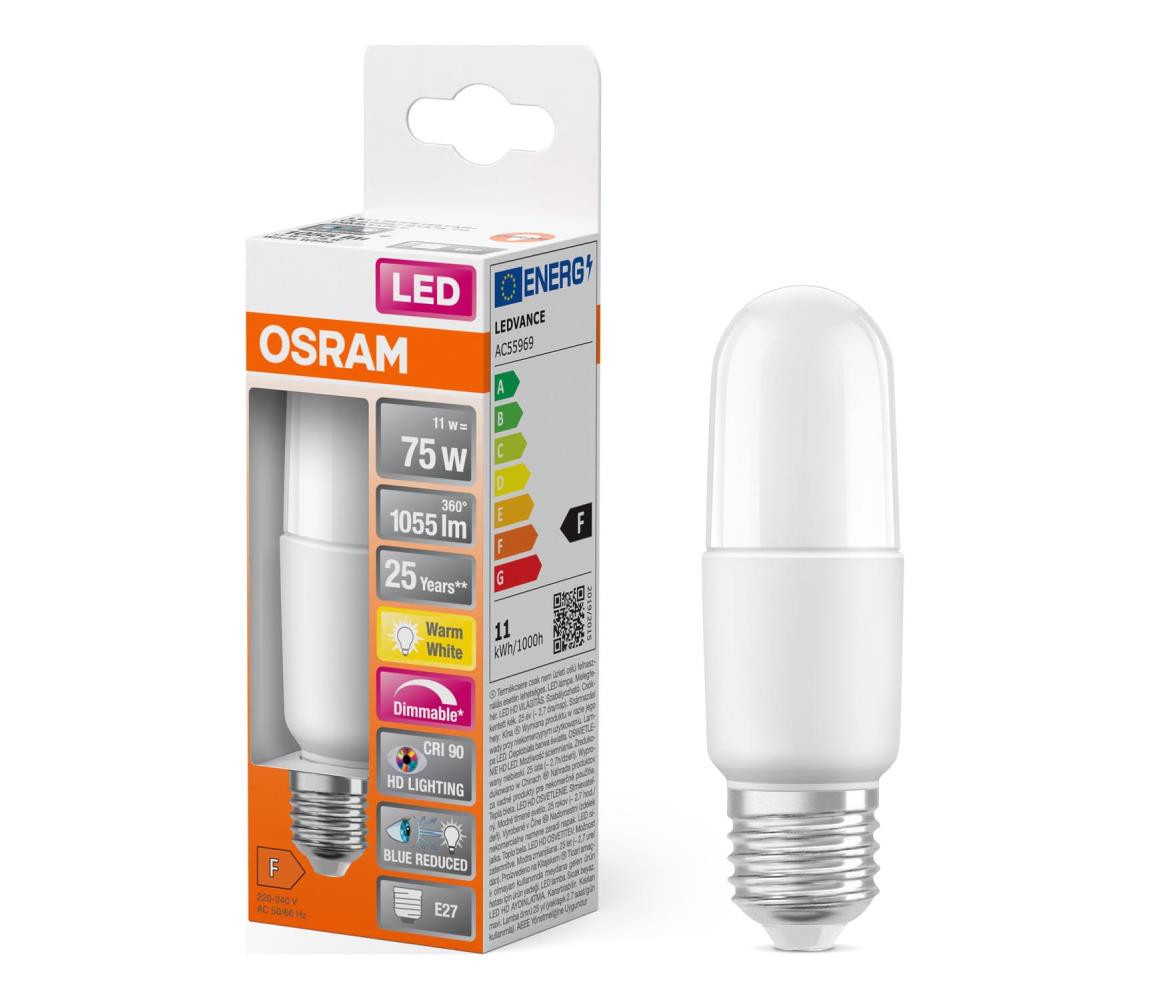 Osram LED Stmívatelná žárovka E27/11W/230V 2700K CRI 90 - Osram