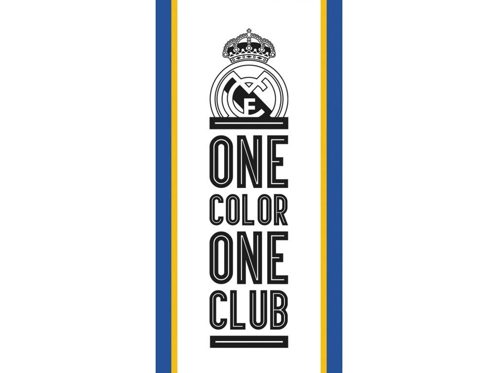 Carbotex Bavlněná froté osuška 70x140 cm - Real Madrid One Color One Club