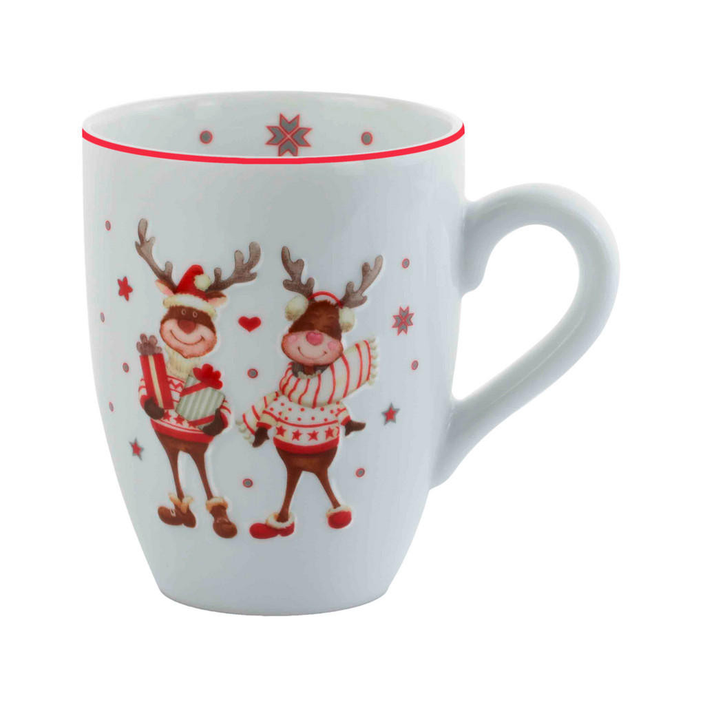 X-Mas HRNEK NA KÁVU porcelán