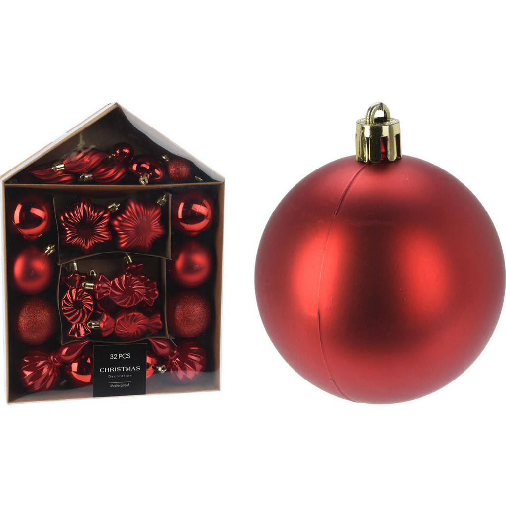 XXXL SADA VÁNOČNÍCH KOULÍ 32 ks