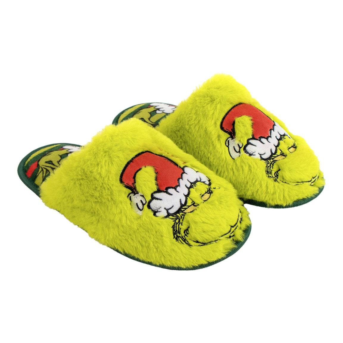 HOUSE SLIPPERS OPEN THE GRINCH