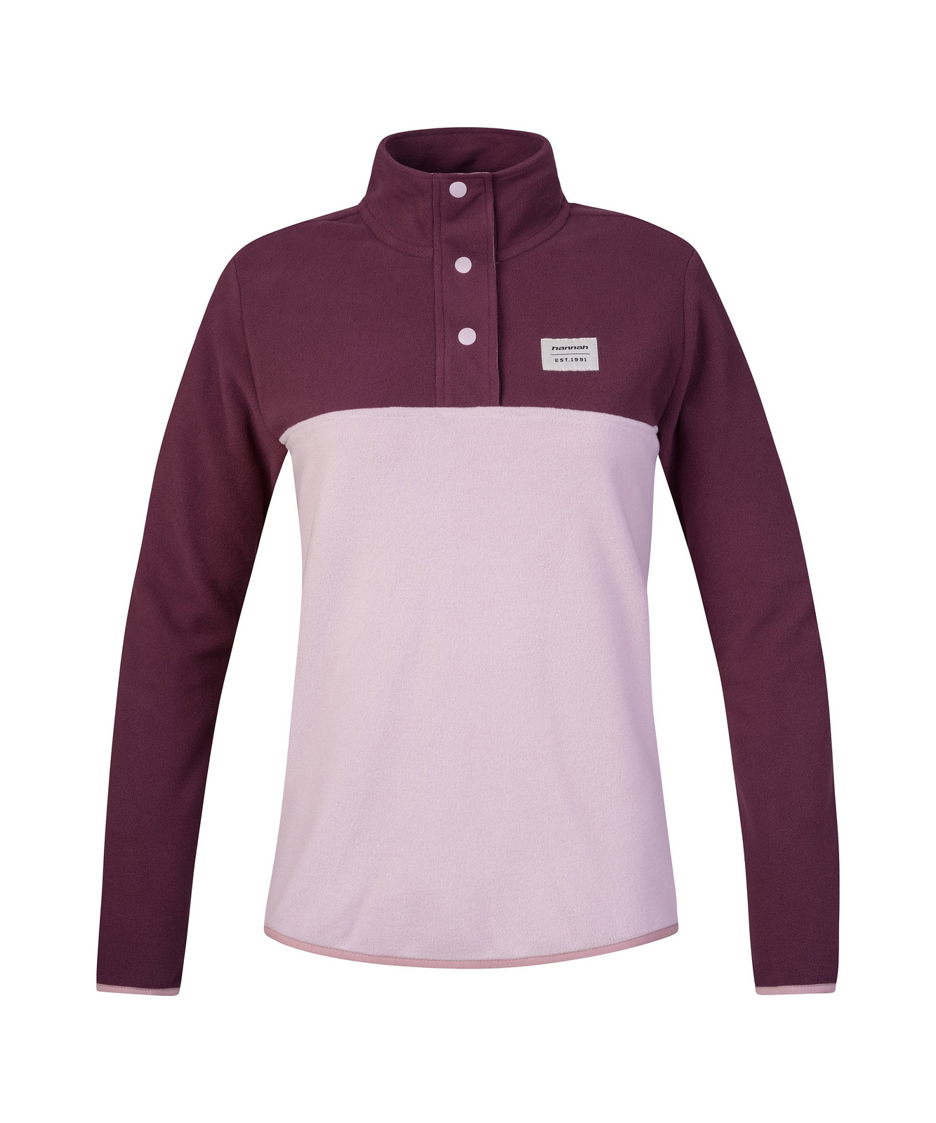 Dámská hřejivá fleece mikina Hannah NUKA fig/violet ice