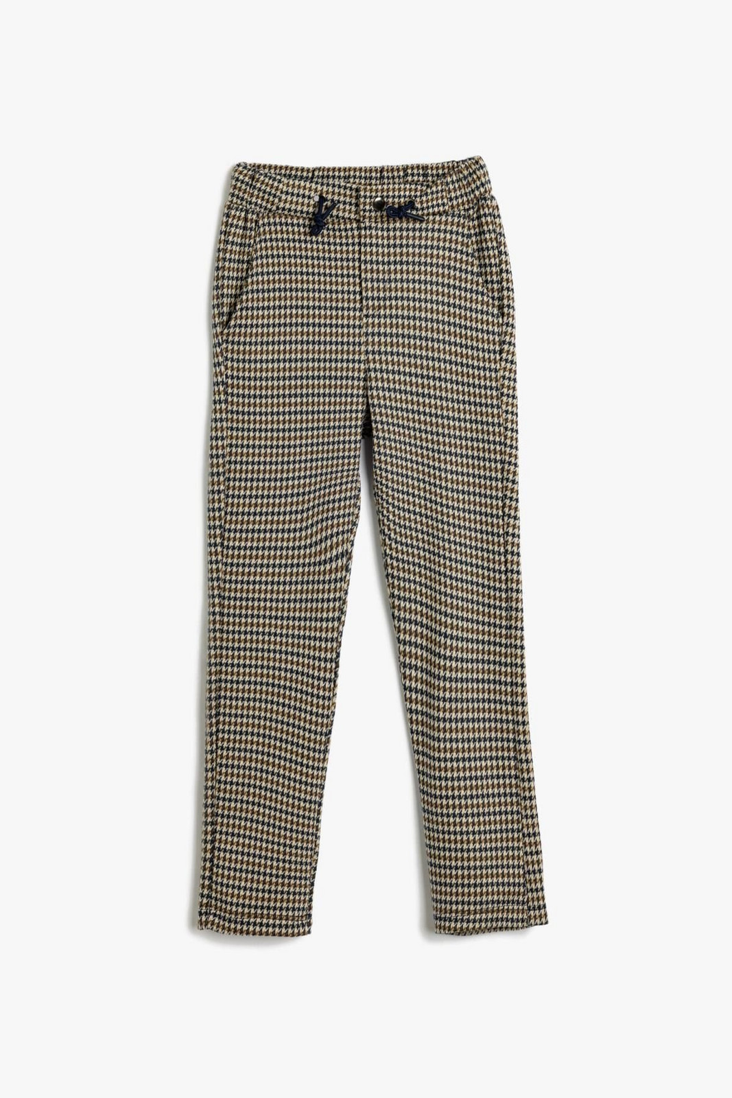 Koton Beige Plaid Boy's Sweatpants