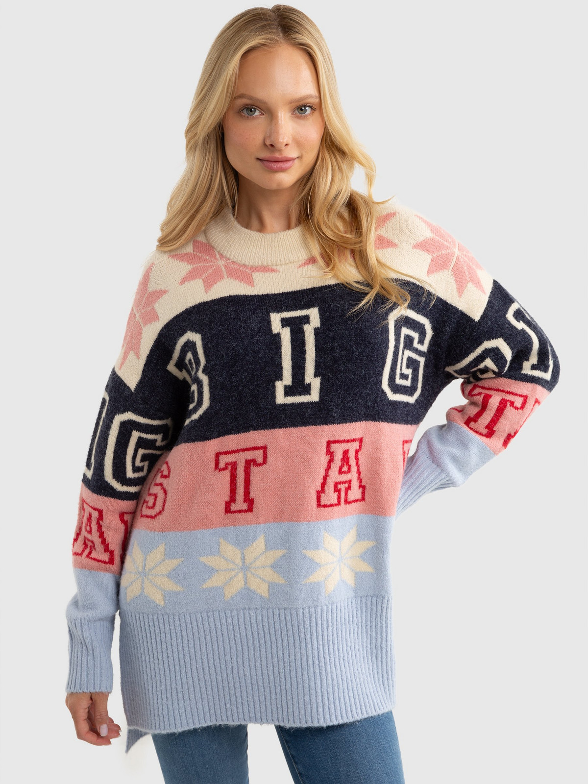 Big Star Woman's Sweater 161050 000 Multicolor