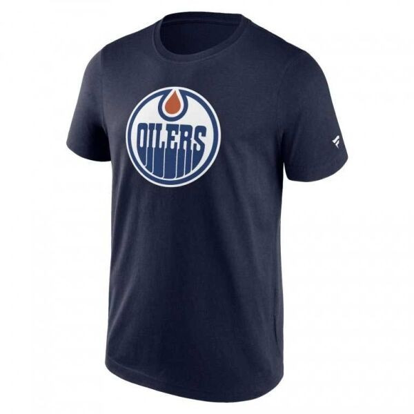 FANATICS NHL PRIMARY LOGO GRAPHIC EDMONTON OILERS Pánské triko, tmavě modrá, velikost