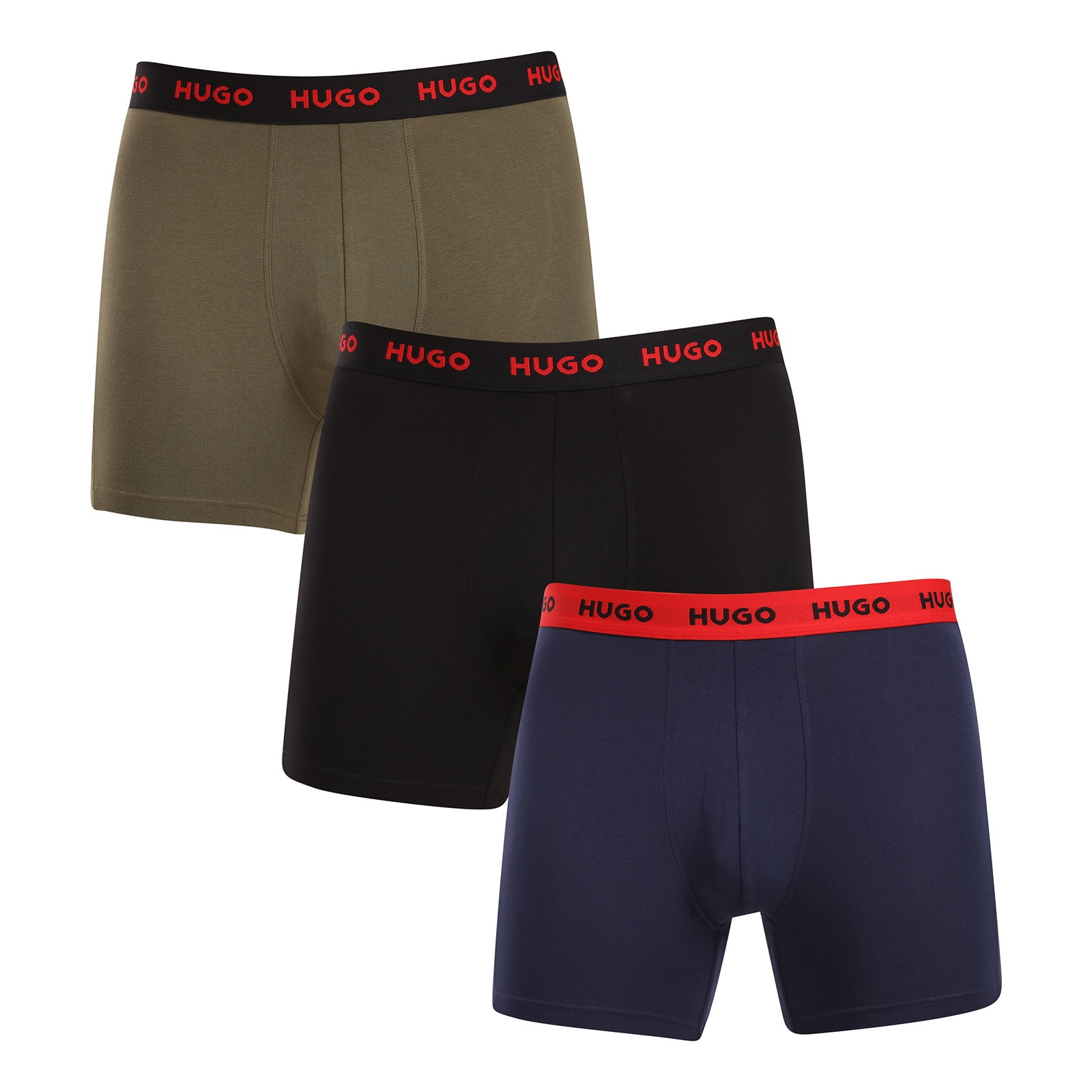 3PACK pánské boxerky HUGO vícebarevné (50517886 966) XXL, trenky / trenýrky