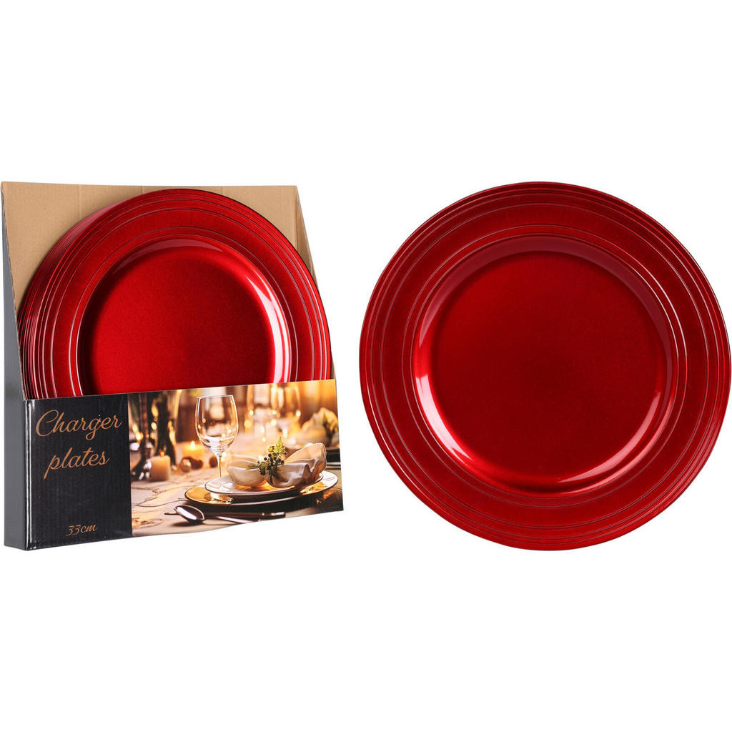 XXXL MĚLKÝ TALÍŘ, plast, 33 cm