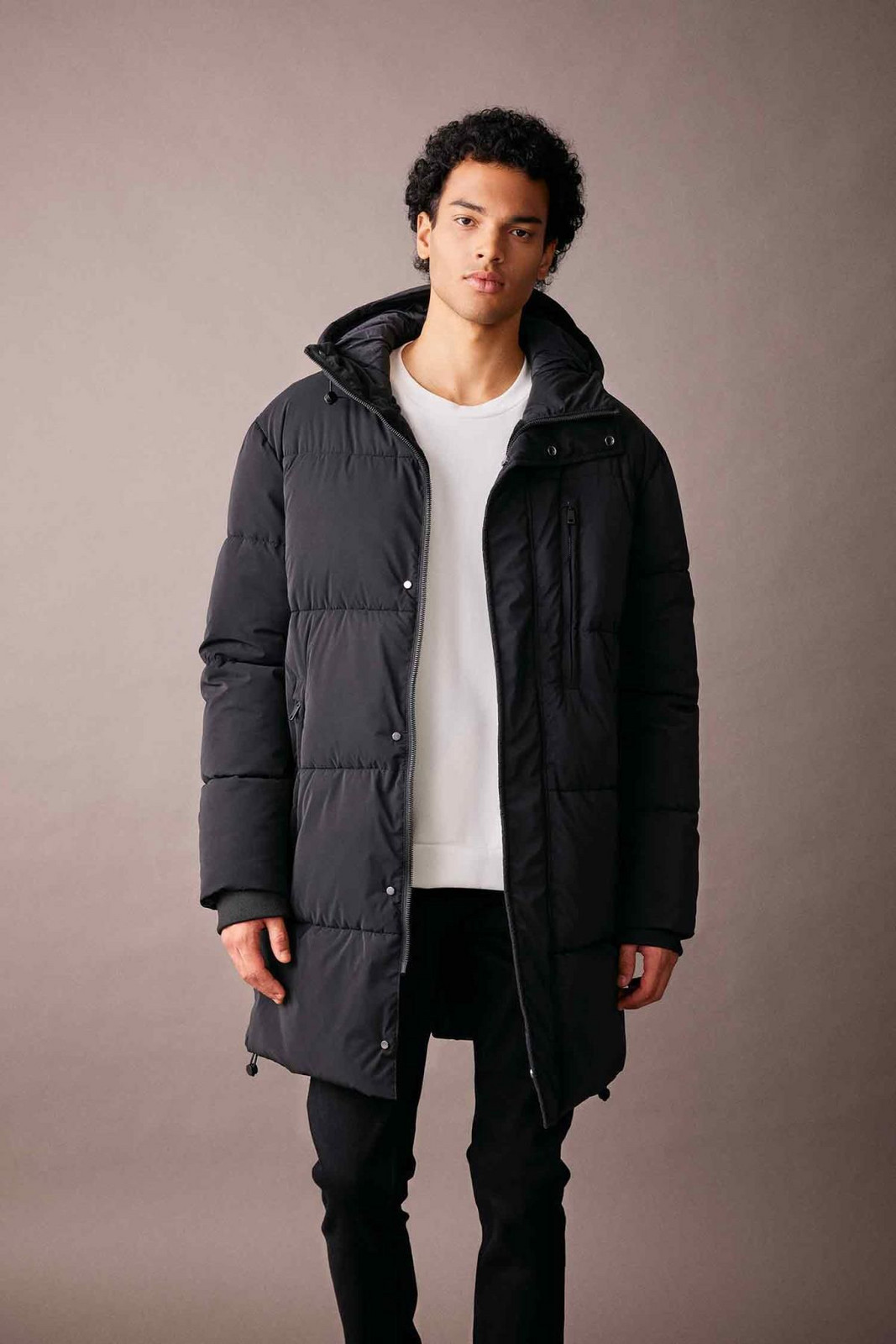DEFACTO Regular Fit Hooded Faux Für Lined Puffer Jacket Parka