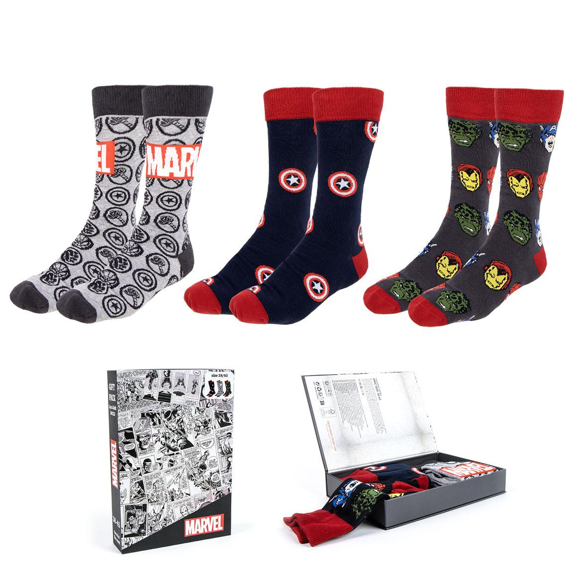 SOCKS PACK 3 PIECES MARVEL