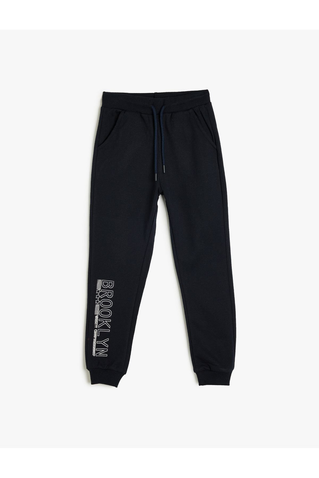 Koton Jogger Sweatpants Pocket Printed Tie Waist