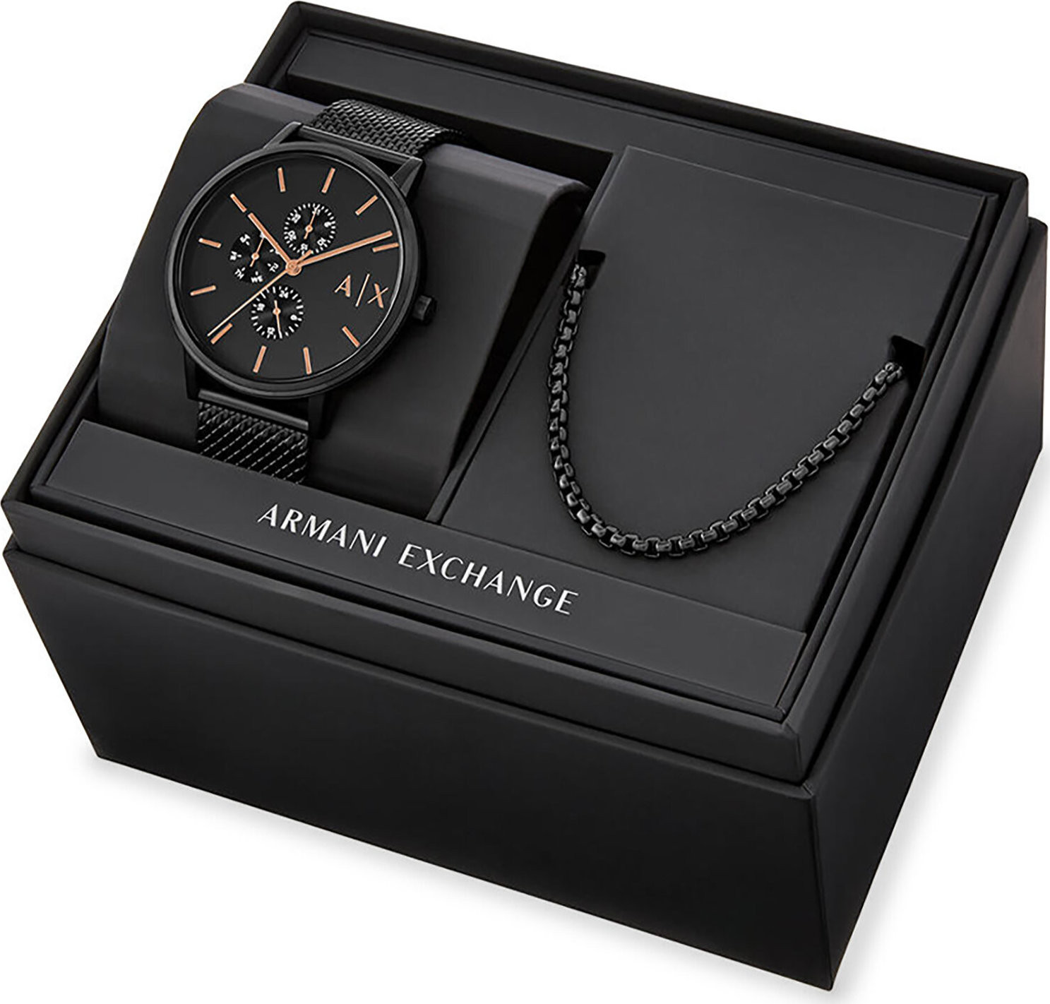 Hodinky Armani Exchange AX7162SET Černá