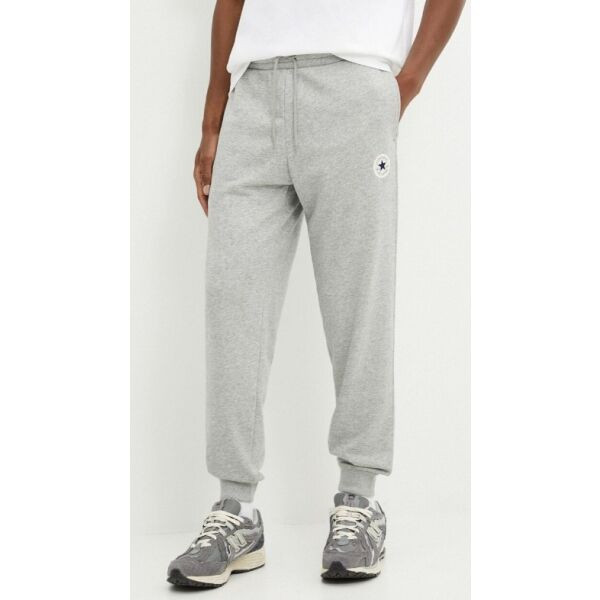 Converse STANDARD FIT CORE CHUCK PATCH PANT FT Unisexové tepláky, šedá, velikost