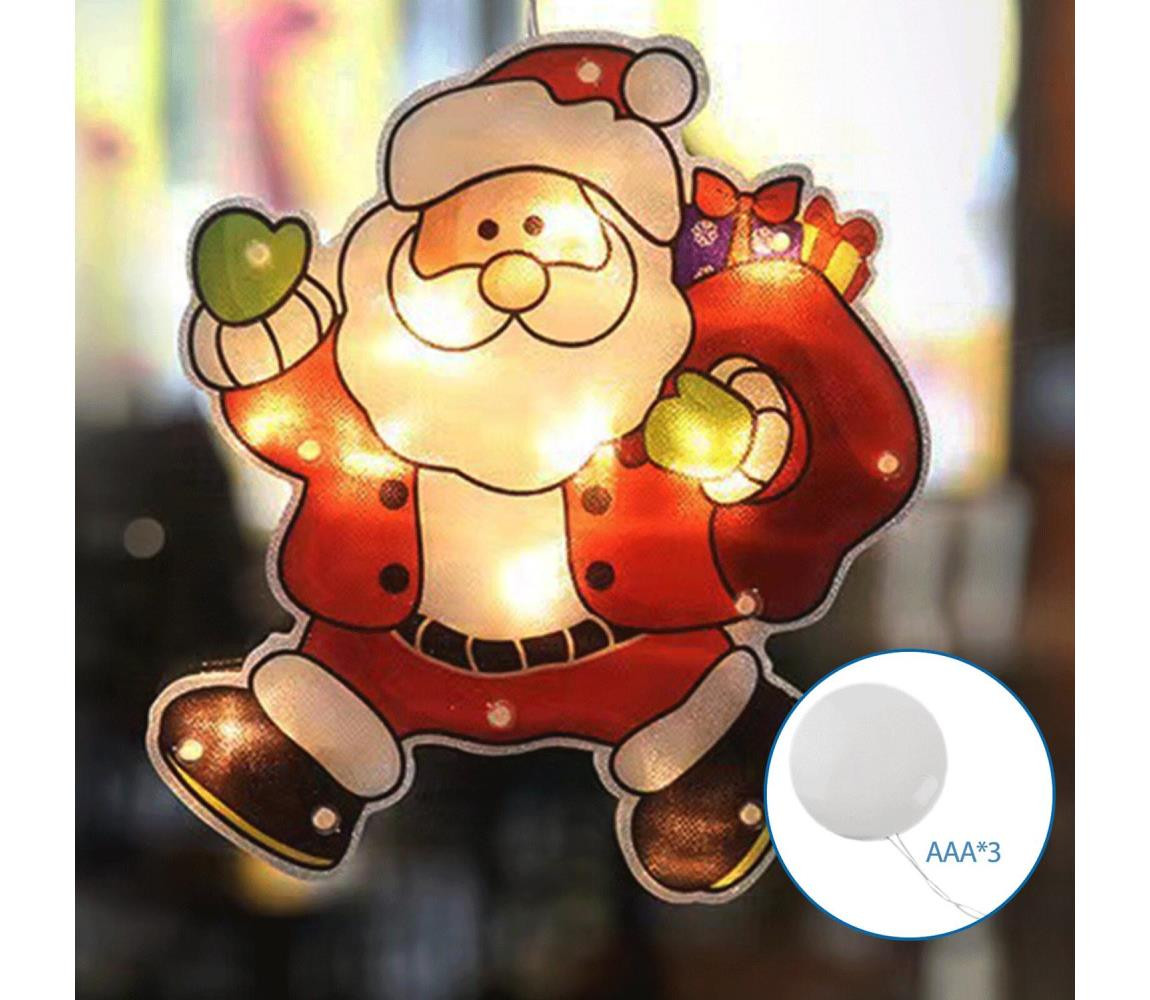 B.V.  - LED Vánoční dekorace LED/3xAAA Santa 45cm