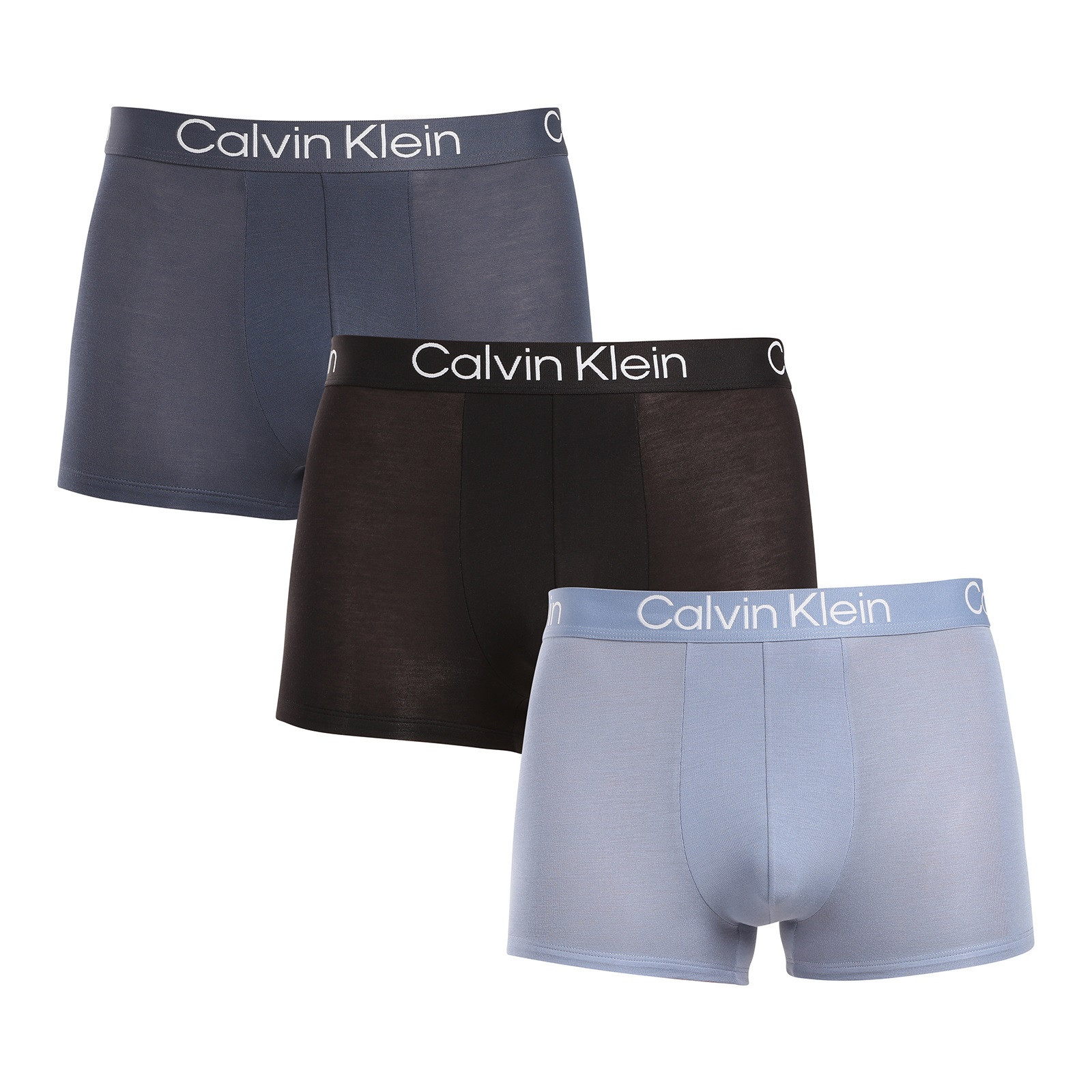 3PACK pánské boxerky Calvin Klein vícebarevné (NB3187A-PU5) XL, trenky / trenýrky