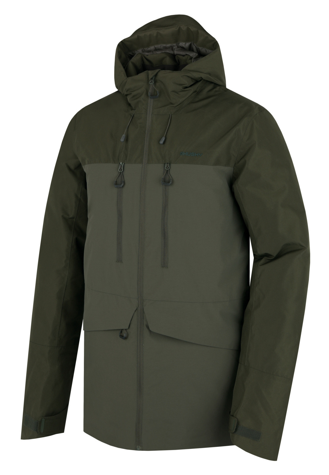 Husky Nebet M M, dark khaki Pánská plněná zimní bunda