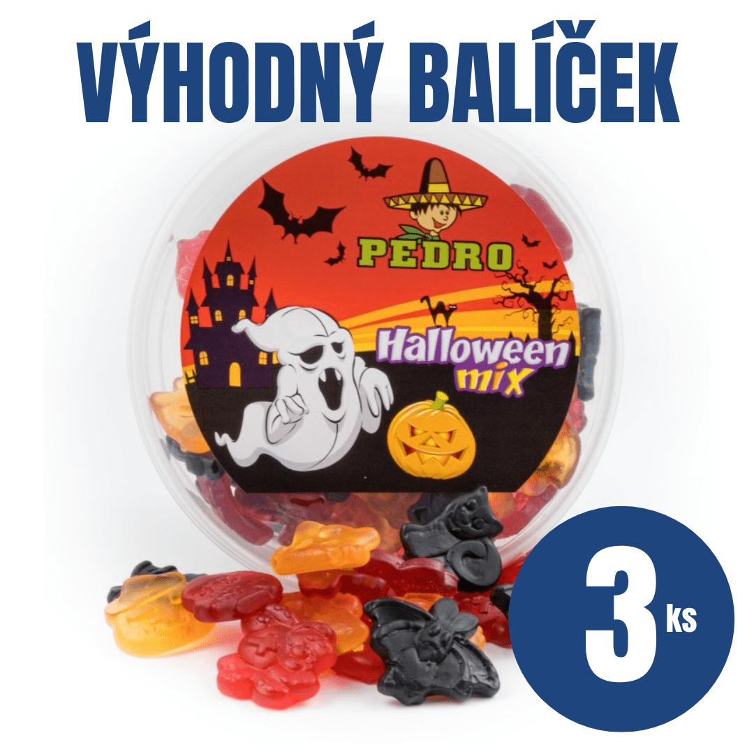 PEDRO Halloween želé mix 3 x 400 g