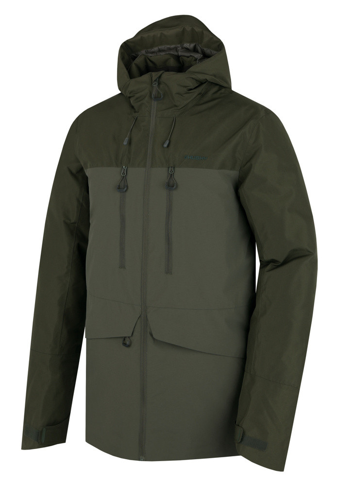 Husky Pánská plněná zimní bunda Nebet M dark khaki L