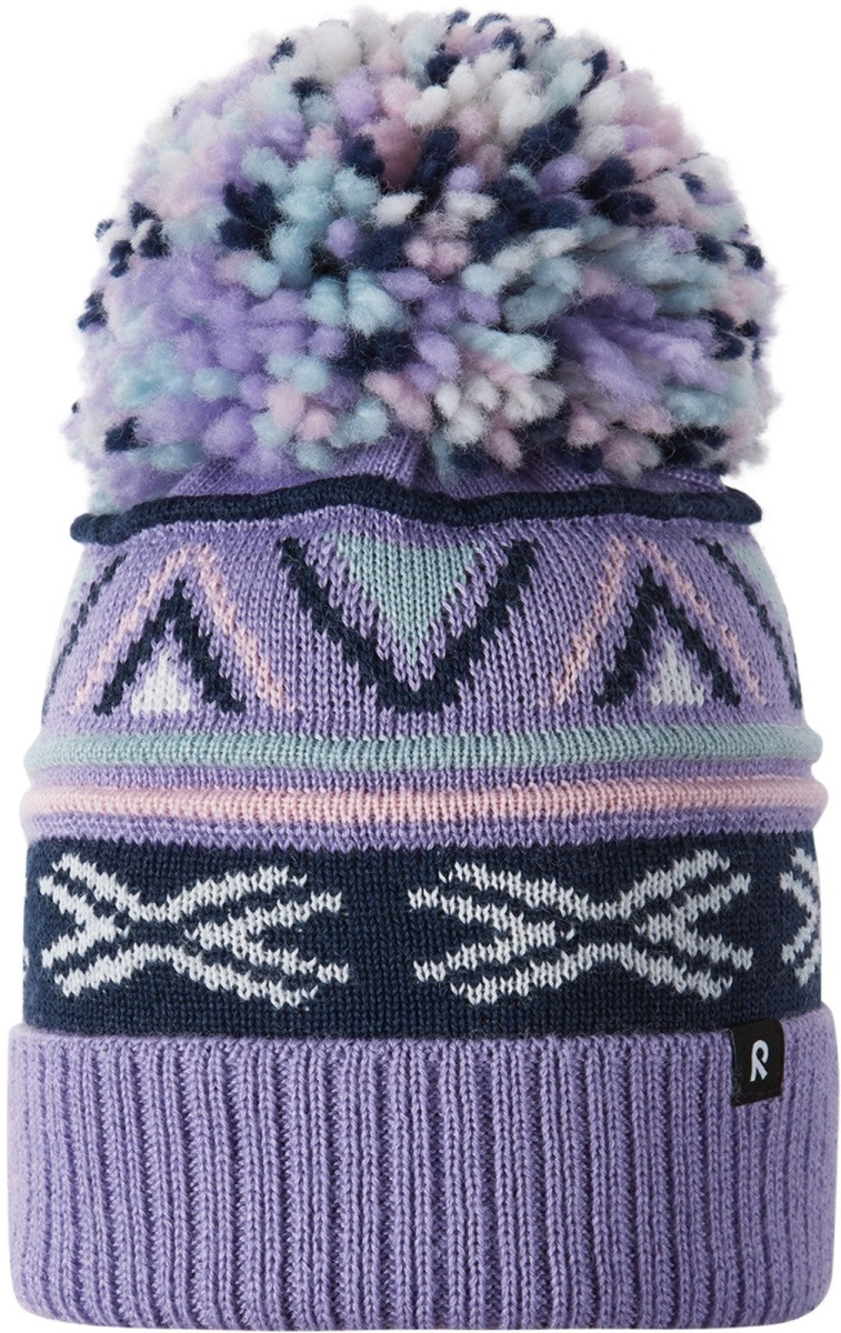 Dětská zimní čepice reima kirjoen fialová 56-58