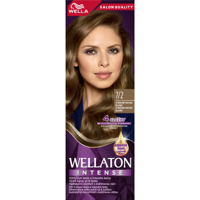 Wella barva na vlasy Wellaton Intense 7/2 středně matná blond, 110 ml