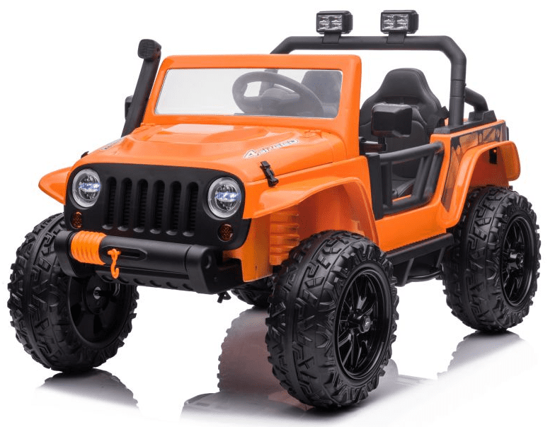 Elektrické autíčko Jeep 4Speed 4x45W oranžové BEZ PŘEDNÍHO NAVIJÁKU