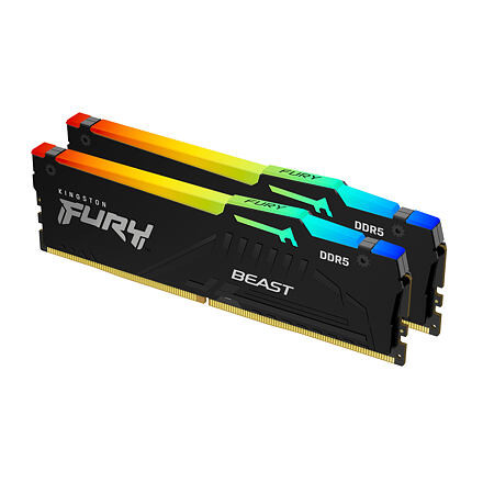 Kingston FURY Beast EXPO/DDR5/32GB/6000MHz/CL36/2x16GB/RGB/Black KF560C36BBE2AK2-32