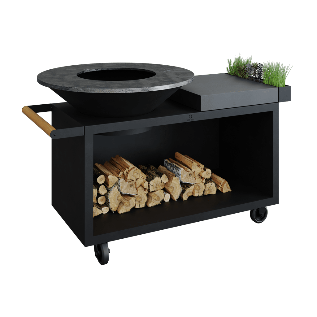 Grilovací ohniště OFYR Island 100 Black PRO Ceramic Dark Grey