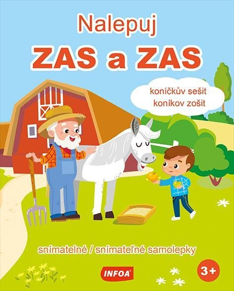 Nalepuj ZAS a ZAS - Koníčkův sešit / Koníkov zošit - snímatelné / snímatelné samolepky (CZ/SK vydání)