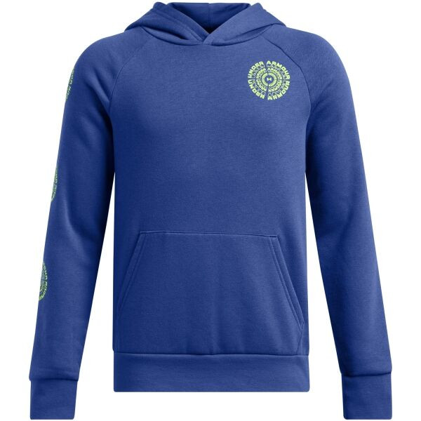 Under Armour RIVAL FLEECE SPIRALLOGO Chlapecká mikina, modrá, velikost