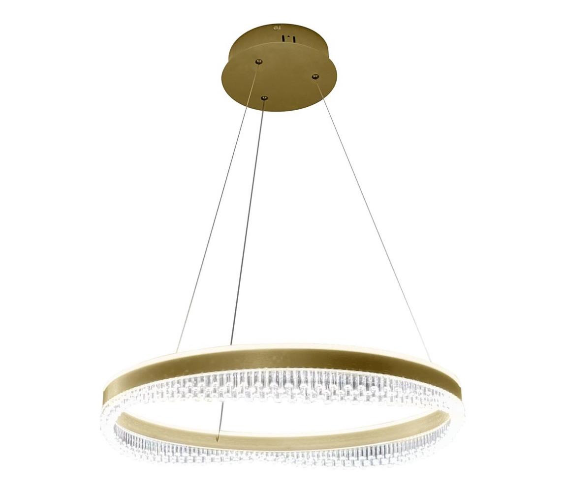 LED Lustr na lanku LED/52W/230V pr. 60 cm zlatá