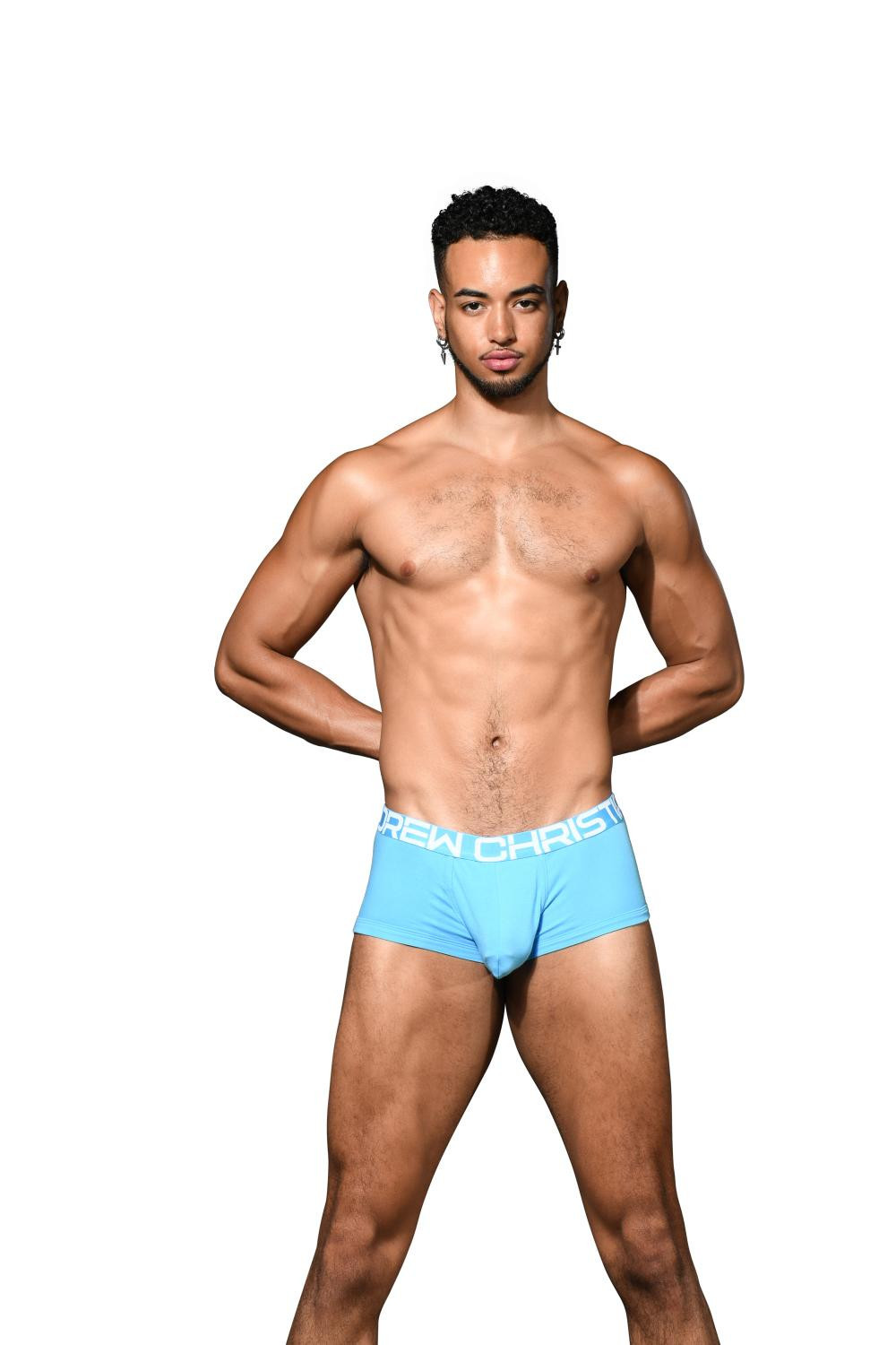 Pánské boxerky Andrew Christian modré C-Ring  (93414-BYBL) XL, trenky / trenýrky